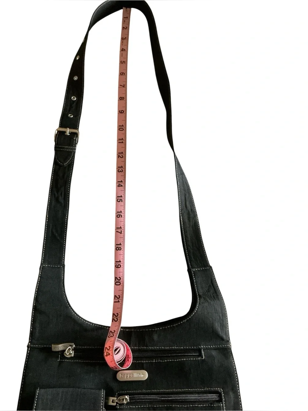 Baggallini Black Crossbody Bag with Expandable Sides - Picture 8 of 12